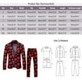 thumbnail image 3 of YAYUBA Mens Heart Suit Valentines Day Slim Fit Printed Blazer and Pants Love Costume 2 Piece Outfit for Party and Wedding, 3 of 6