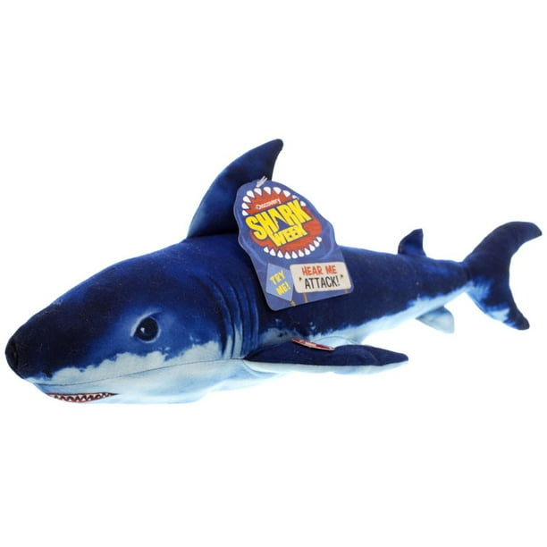 Discovery Shark Week Real Mako Shark Plush with Sound - Walmart.com - Walmart.com