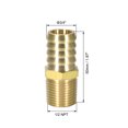 thumbnail image 2 of Adaptador de conector de manguera de barbilla de latón de 3/4 pulgadas x NPT macho de 1/2 pulgadas 1 pieza, 2 of 3