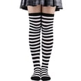 thumbnail image 1 of Medias navideñas Medias a rayas hasta el muslo Medias para niños Medias japonesas Medias hasta la rodilla Medias de fiesta de cosplay de Halloween, 1 of 6