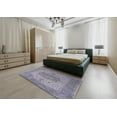 thumbnail image 4 of Ahgly Company Indoor Rectangle Mid-Century Modern Slate Blue Grey Oriental Area Rugs, 3' x 5', 4 of 6