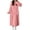 Pink, variant on Cute Nightgowns for Women Flannel Plush Winter Nightgowns for Women Loose Long Sleeve Comfy Fuzzy Soft Sleepwear Pajama Dress with Pockets