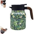 thumbnail image 1 of Peshoriadm Teapot, 1000ml Raidley Vintage Floral Pattern Tea Thermos Tea-Built-In Infuser, Stainless Steel Thermal Carafe with Lid (Style G), 1 of 8