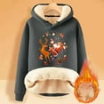 thumbnail image 2 of WEAIXIMIUNG Robe Sweat-Shirt Filles Imprimé Père Noël avec Capuche Confortable à Manches Longues, 2 of 4