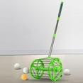 thumbnail image 3 of Tennis Balls Retriever, Ball Pick Up Roller Table Tennis Ball Picker Container Green, 3 of 8