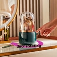 thumbnail image 6 of 360° Rotating Makeup Brushes Holder Portable Desktop Makeup Organizer Cosmetic Storage Box Make Up Tools Jewelry Container White B, 6 of 6