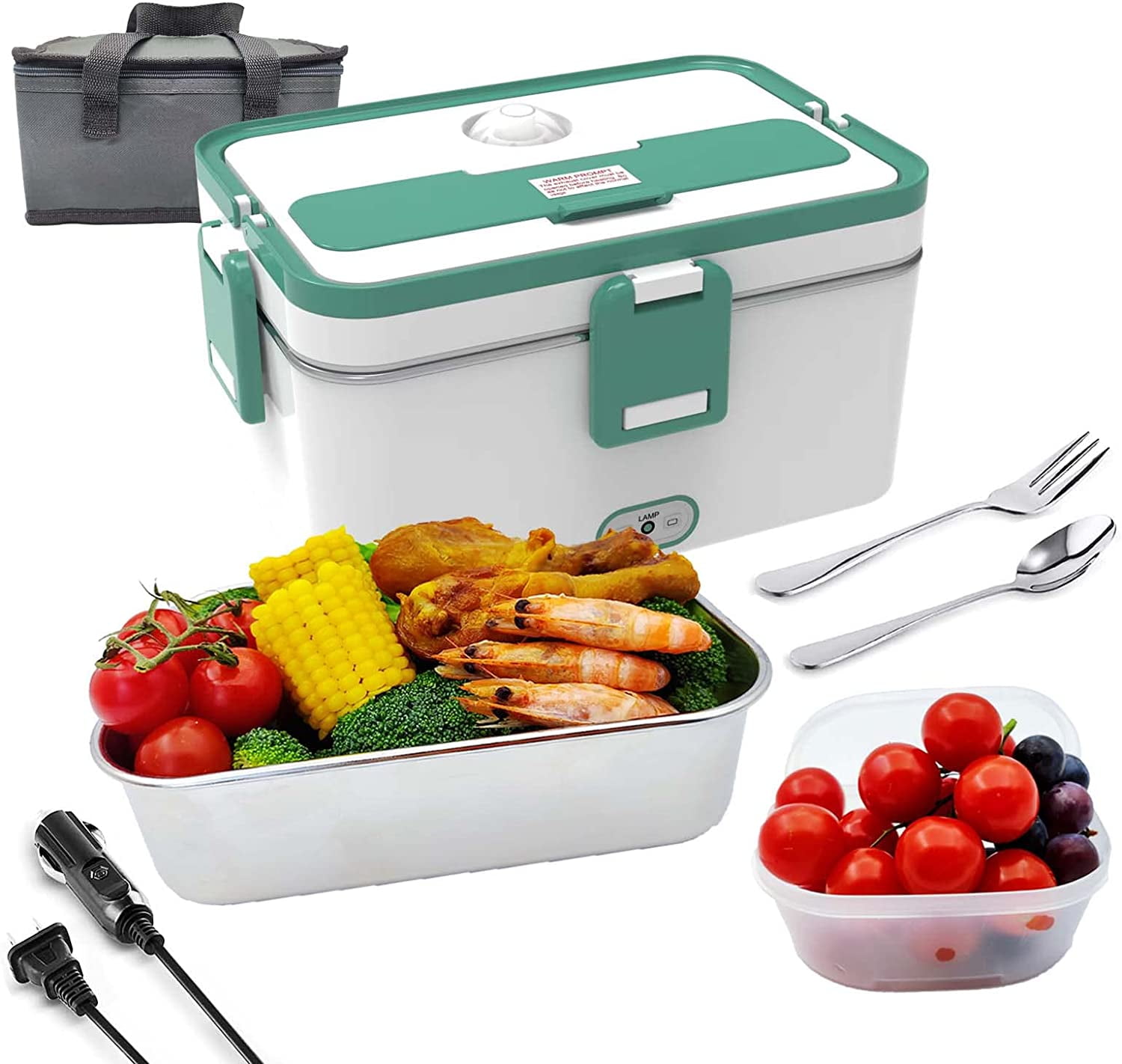 PREMIUMPLUS Electric Lunch Box Food Heater-Portable Food Warmer with  Carrying Bag, Fork & Spoon.Lunc…See more PREMIUMPLUS Electric Lunch Box  Food