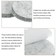 thumbnail image 3 of Furniture Sliders, Round Self Adhesive Felt Furniture Pads, Floor Protectors for Furniture Feet Hardwood Floors 1.25" 36Pcs, 3 of 6