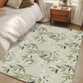 thumbnail image 4 of Green Eucalyptus Leaves Area Rugs 2.7'x5', Washable Small Throw Rugs for Kitchen Bedroom, Spring Watercolor Plant Textured Indoor Outdoor Rug Non-Slip Low Pile Carpet Runner Reversible Floor Mats, 4 of 8
