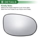 thumbnail image 2 of Reemplazo de vidrio del espejo retrovisor convexo del lado del pasajero derecho calefaccionado para Ford Ka 2008-2017, 2 of 6