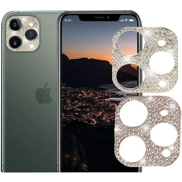 2 Pcs Camera Lens Screen Protector Compatible With Iphone 12 Pro Max 6 7inch Bling Glitter Diamond Lens Protective Decoration Film Rose Gold Gold Walmart Com Walmart Com