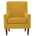 thumbnail image 2 of Fox Hill Trading Emma Traditional Fabric and EPS Arm Chair in Yellow, 2 of 4