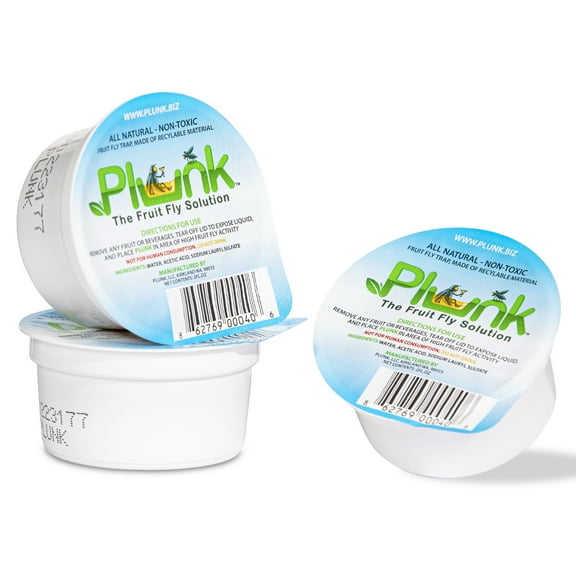 Plunk - The Fruit Fly Solution - 3 Pack - Fruit Fly Trap