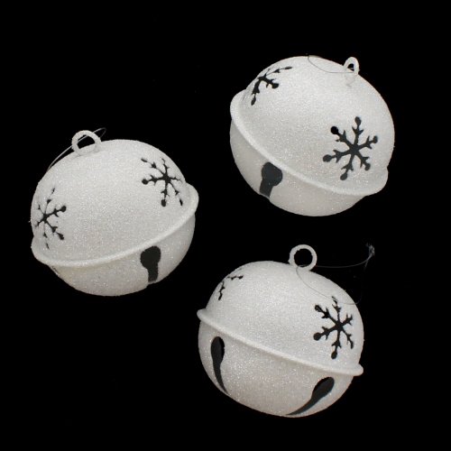 White Glitter Jingle Bell