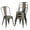 Metal, variant on Metal Dining Chairs Set of 4 Black High Back Industrial Chairs Indoor/Outdoor Chic Dining Bistro Cafe Side Barstool Bar Chair Coffee Chair