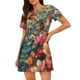 thumbnail image 1 of Fotbe Butterflies In Blooming Garden Bata de Dormir para Mujer con Estampado, Camisón de Algodón de Manga Corta, Ropa de Dormir Casual, 1 of 6