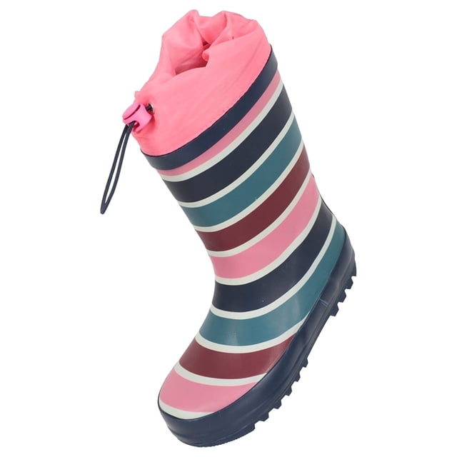 Mountain Warehouse - Botas de Agua Rayas Color Arco Iris para Niños/Niñas (Rosa)