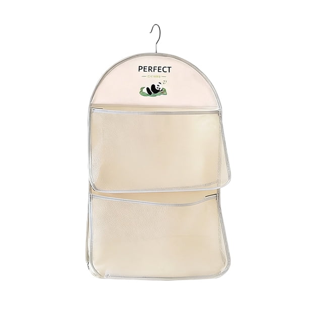 Bolsa organizadora de malla para colgar ropa, protector de prendas para armario, para colgar sobre la puerta o montar en la pared, ideal para el hogar, dormitorios y organización de armarios. Tejido