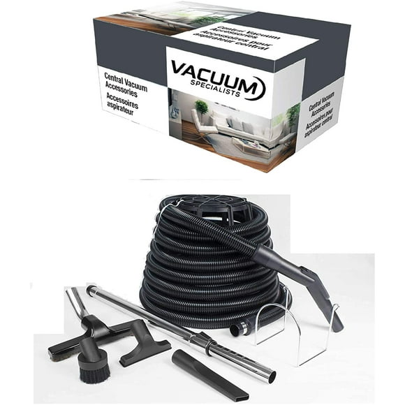 Vacuum Specialists Central Vacuum 30' Hose and Accessories Basic Garage KIT