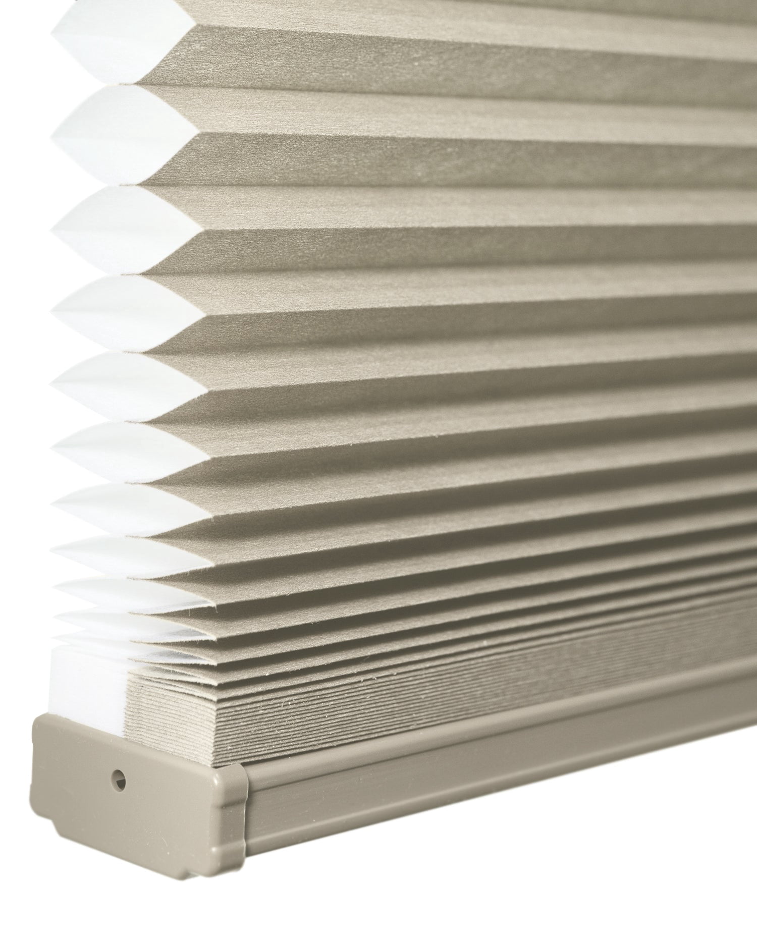 Chicology Cordless Top Down Bottom Up Light Filtering Cellular Shade, Khaki Grey 67.75"W x 72"H