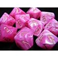 thumbnail image 2 of Juegos de dados Chessex: Vortex Pink with Gold - Die diez lados d10 Set (10) Chessex 27254, 2 of 2