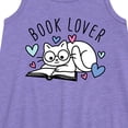 thumbnail image 2 of Instant Message - Book Lover Cat - Toddler and Youth Girls A-line Dress, 2 of 5