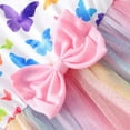 thumbnail image 6 of Toddler Girls Dresses Tule Tutu Kids Flutter Sleeve Princess Su Casual Summer Clothes Dress Size 3-4T, 6 of 9