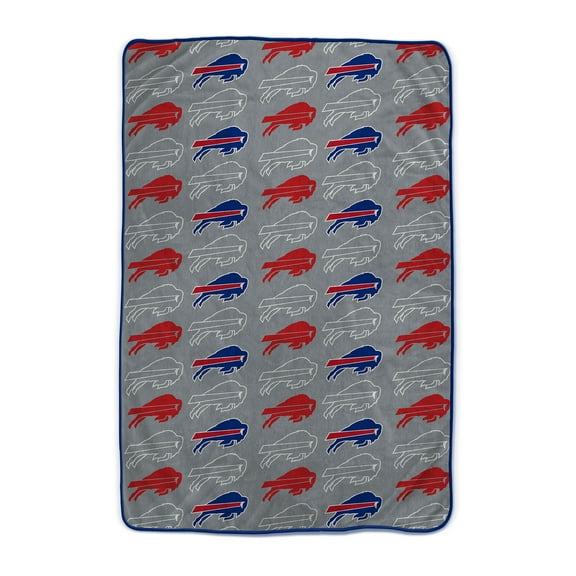 Pegasus Buffalo Bills 66" x 95" Oversized Logo Roll Ultra Cozy Blanket