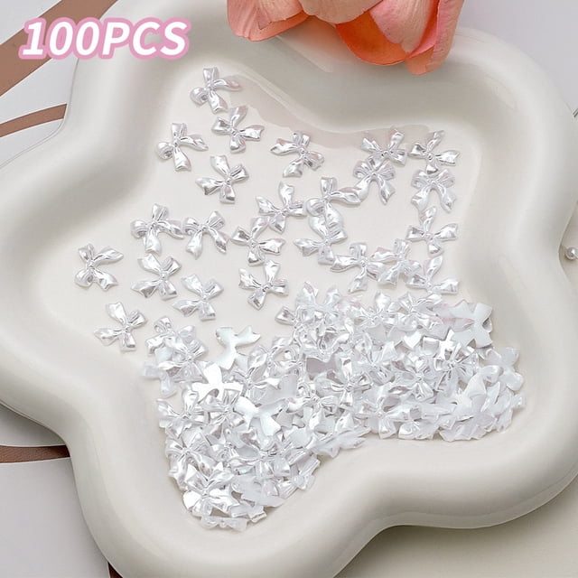 100 piezas de accesorios decorativos for uñas con nudo de mariposa for decoración de uñas y manualidades