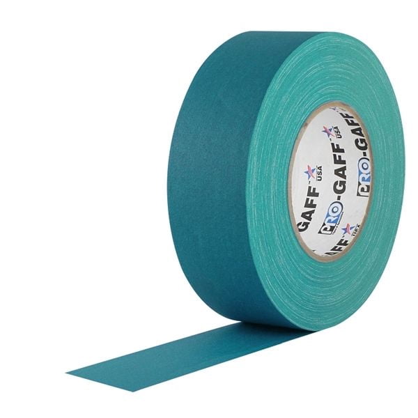 Pro Gaff Gaffers Tape 1 and 2 inch widths, 17 colors available, 2 inch, Teal