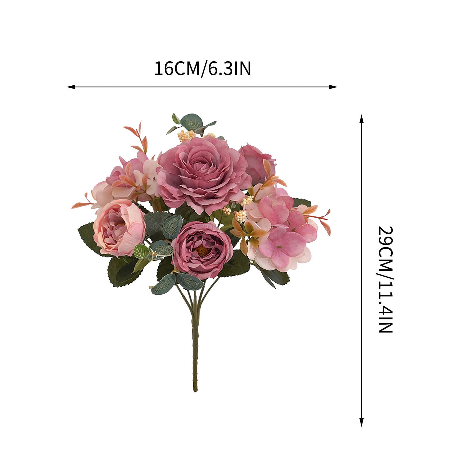 Danhjin Fake Flowers, Artificial Flowers for Outdoors Indoors Decoration Weather Proof Faux Flowers, for Garden Porch Patio Graveside Home Decor, Flowers for Decoration