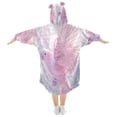 thumbnail image 2 of BZSMCE Wearable Blanket Hoodie Fashion Pink Feathers and Sparkles Home Wear, 2 of 7