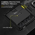 thumbnail image 5 of Phone Case for Samsung Galaxy S23 Ultra Hybrid Slide Camera Protection Built-in 360° Rotate Ring Stand Heavy Duty Military Grade Cover by Xpm [ Black ], 5 of 7