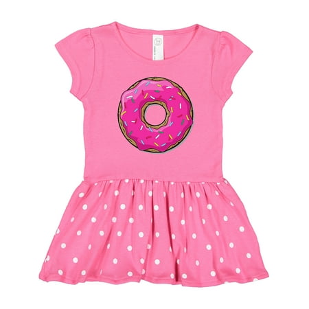 

Inktastic Pink Donut with Sprinkles Gift Toddler Girl Dress