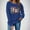 Blue, variant on Christmas Sweatshirts for Women Funny Christmas Tree Graphic Shirts Xmas Holiday Lightweight Pullover Tops