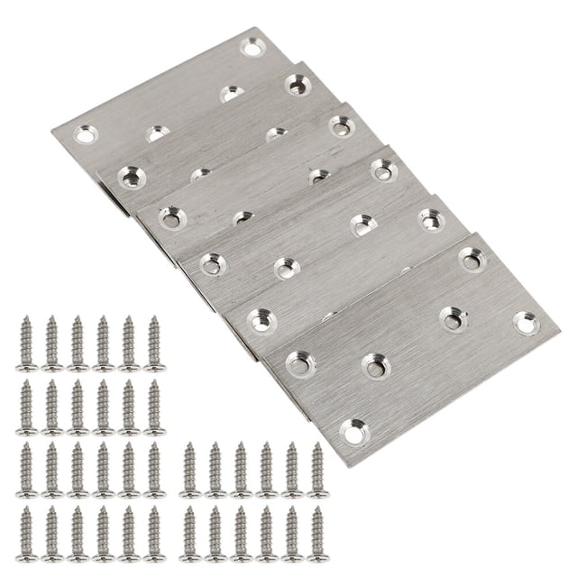 MasteelfCA 10 Pcs Plaques d'Angle Plates en Acier Inoxydable avec Vis de Fixation