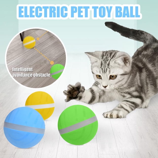 Jacenvly - Nuevos regalos para el Día del Padre, pelota, nuevo diseño, juguetes para perros, juguete interactivo, tapete eléctrico para arena de gatos, liquidación, ahorros para el Día del Padre, azul