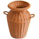 thumbnail image 1 of Jarrón de mimbre, cesta de flores de ratán, arreglo de flores antiguo largo para decoración del hogar de boda (marrón claro) Zhivalor ZJWJ479, 1 of 4