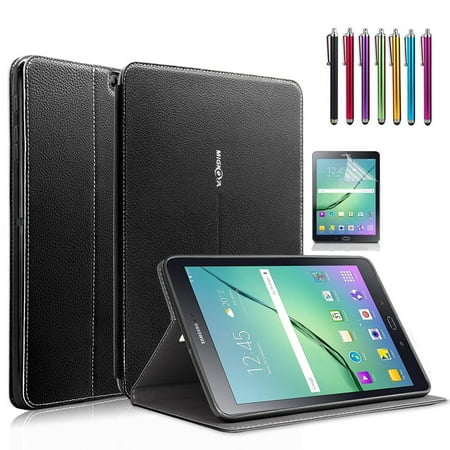 Mignova Samsung Galaxy Tab S2 9.7 folio Case - , Kickstand ,Card Pocket Folio Leather Case Cover for Galaxy Tab S2 Tablet 9.7 inch, SM-T810 T815 (Galaxy Tab S2 9.7 (T810) , (Best Samsung Tab S2 Case)