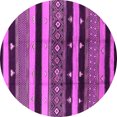 thumbnail image 1 of Ahgly Company Indoor Round Solid Pink Modern Area Rugs, 8' Round, 1 of 4