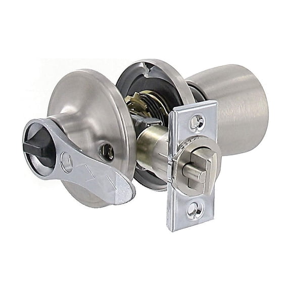 Valterra L32CS000 Stainless Steel RV Entrance Lock - Knob x Lever