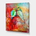 thumbnail image 3 of Blue Tailed Bee Eaters Sitting On A Branch 8 in x 12 in Painting Canvas Art Print, by Designart, 3 of 4