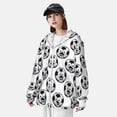 thumbnail image 5 of Fotbe Happy Soccer Men's Women's UPF 50+ Sun Protection Jacket Hooded Cooling Shirt with Pockets Hiking Outdoor Performance-, 5 of 9