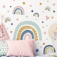 thumbnail image 2 of Cartoon Rainbow Star Wall Stickers For Baby Room Kids Room Girls Bedroom Wall Removable PVC Wall Decals For Home Decoration, 2 of 6