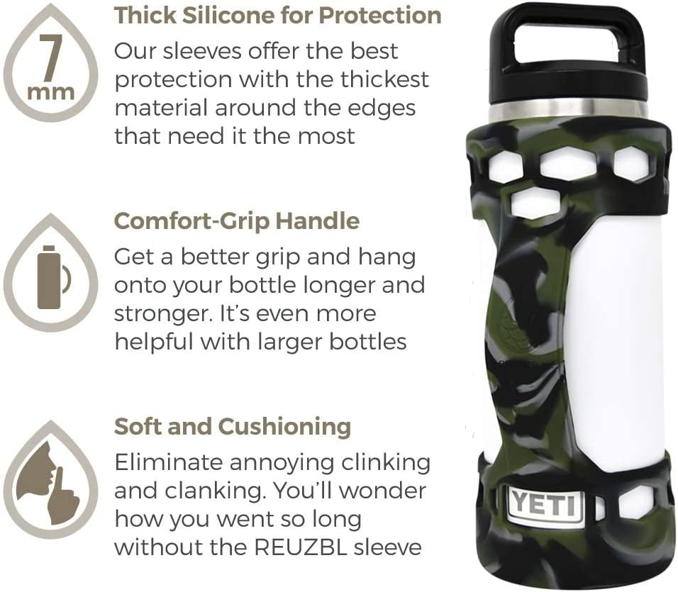 Buy REUZBL Bottle Bumper Silicone Boot Sleeve Protector with