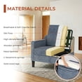 thumbnail image 5 of TLSUNNY Mid-Century Accent Chair, Modern Upholstered Chenille Armchair & Padded Reading Chair, Removable Cover, Living Room Chair, Single Sofa for Bedroom/Office/Small Space, 5 of 11