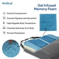 Proheal Bariatric Wheelchair Seat Cushion with Gel Infused Memory Foam