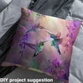 thumbnail image 2 of Homewish Cute Hummingbird Fabric by the Yard 3 Yard,Wild Bird Sewing Fabric,Purple Flower Floral Room Decor Fabric by the Yard For Girls Kids,Super Cozy Room Decor, 2 of 6