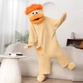 thumbnail image 6 of Big Mouth Monster Onesie Funny Big Mouth Monster Pajamas Onesie Adult Soft Plush Loungewear with Comb and Shoes, 6 Colors, S-XL, 6 of 6
