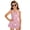 Butterfly & Beaded Stripe Pattern, variant on Roaring Snow Leopard Lightning Print Girls Skirted One-Piece Swimsuit - Quick Dry, Stretchy Swim Dress for Beach & Pool Vacations